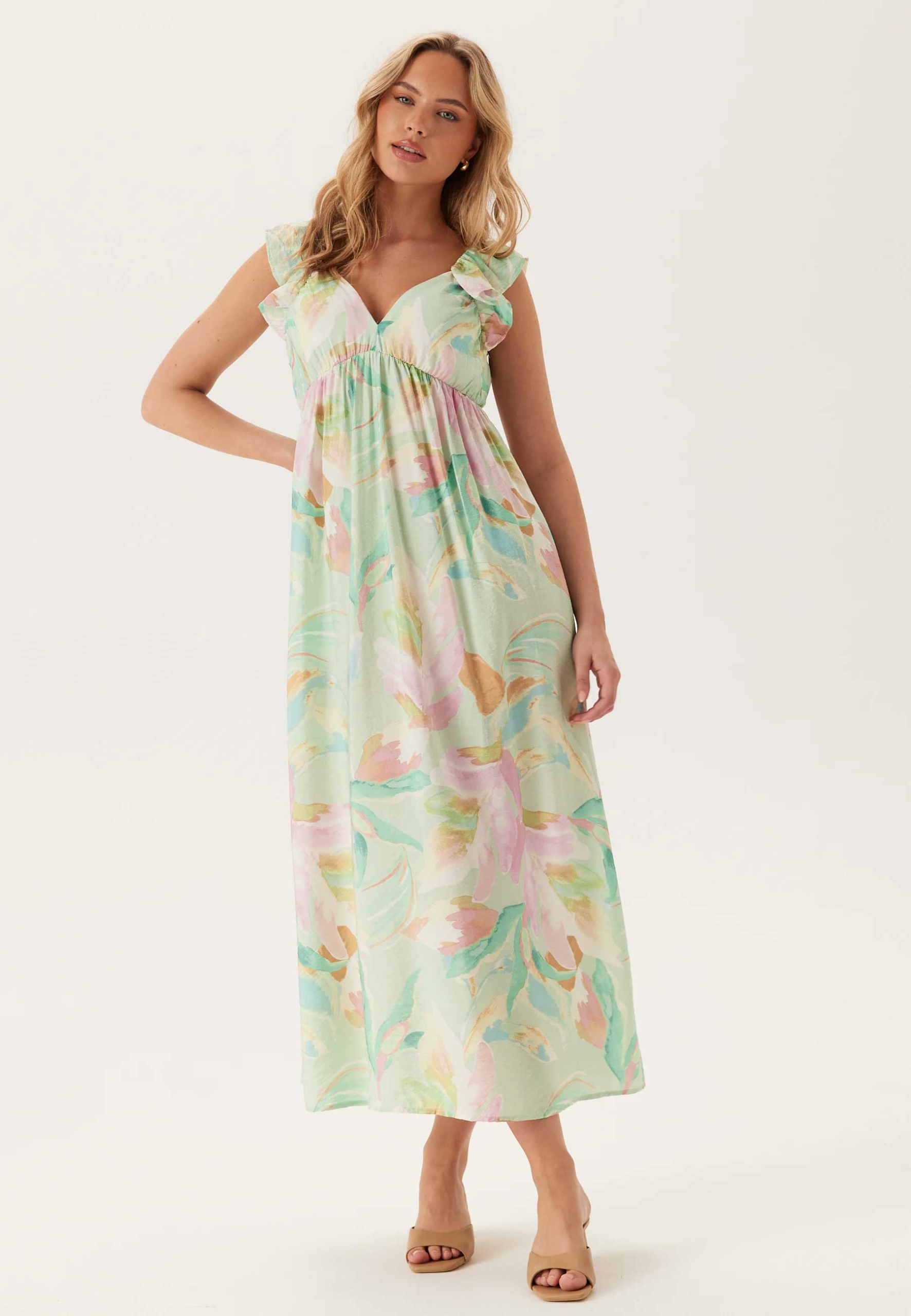 Grøn kjole fra Vero Moda