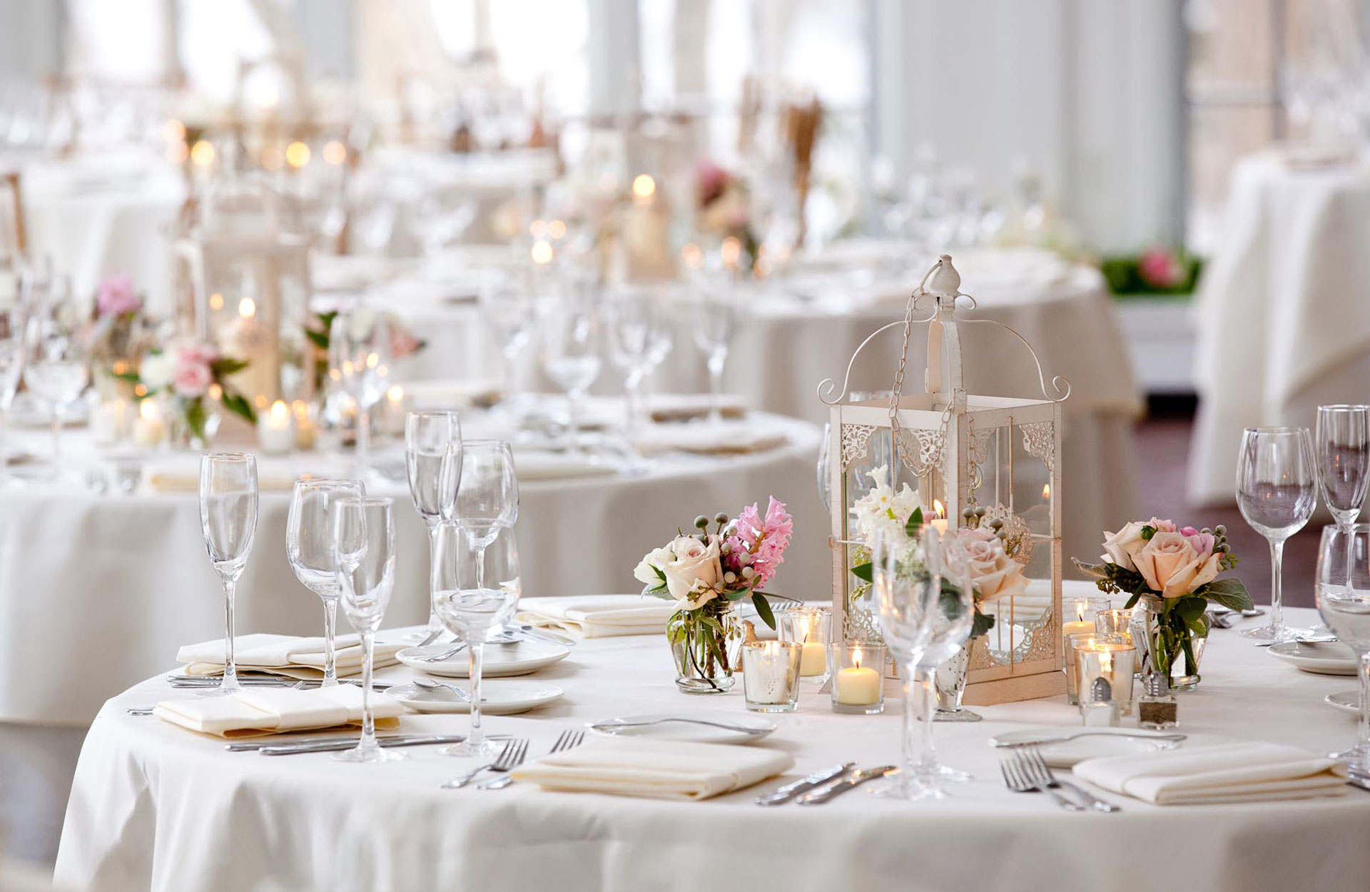 Fantastiske festborde - borddækning bryllup Fantastiske festborde - borddækning bryllup