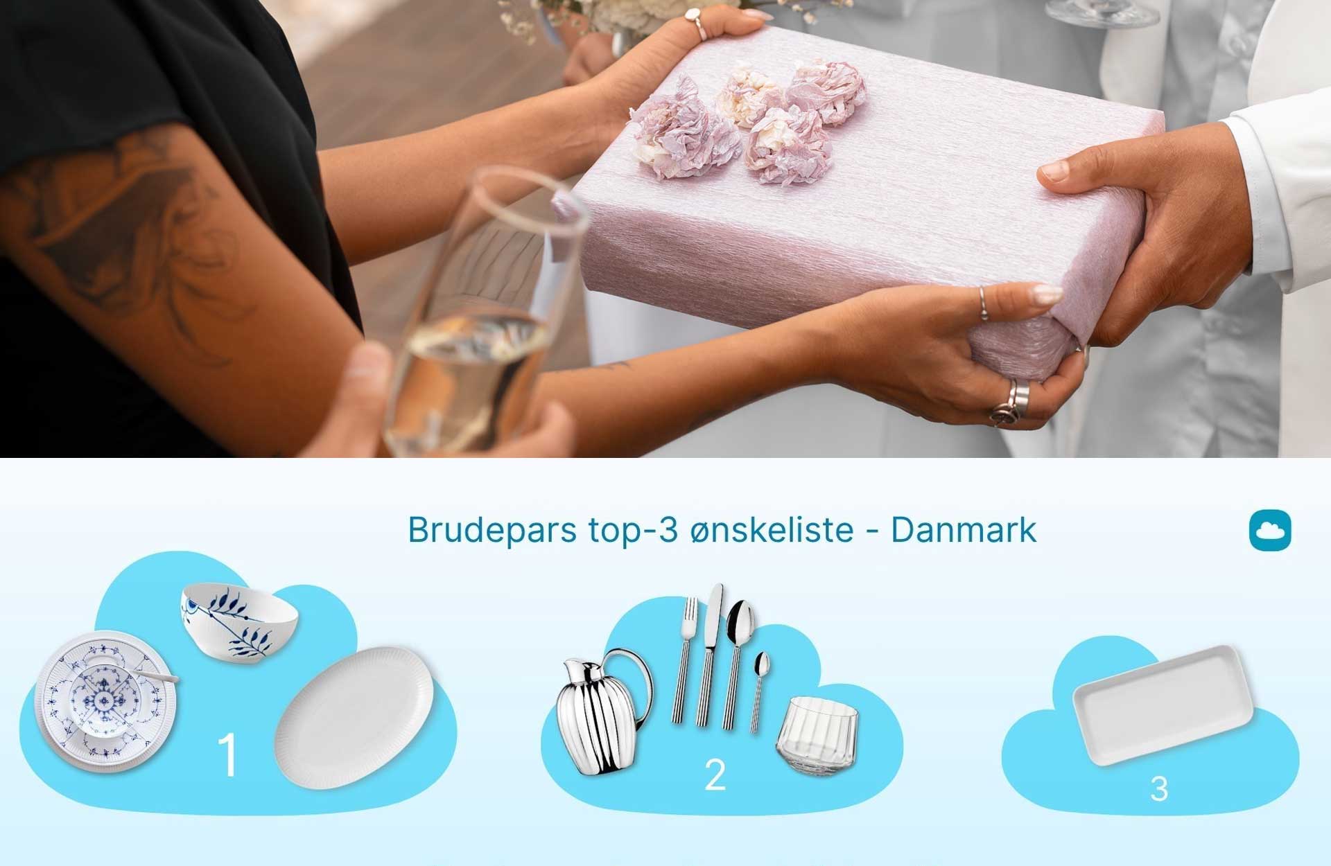 Bryllupssæsonen er i gang – og det ønsker de danske brudepar sig i gave