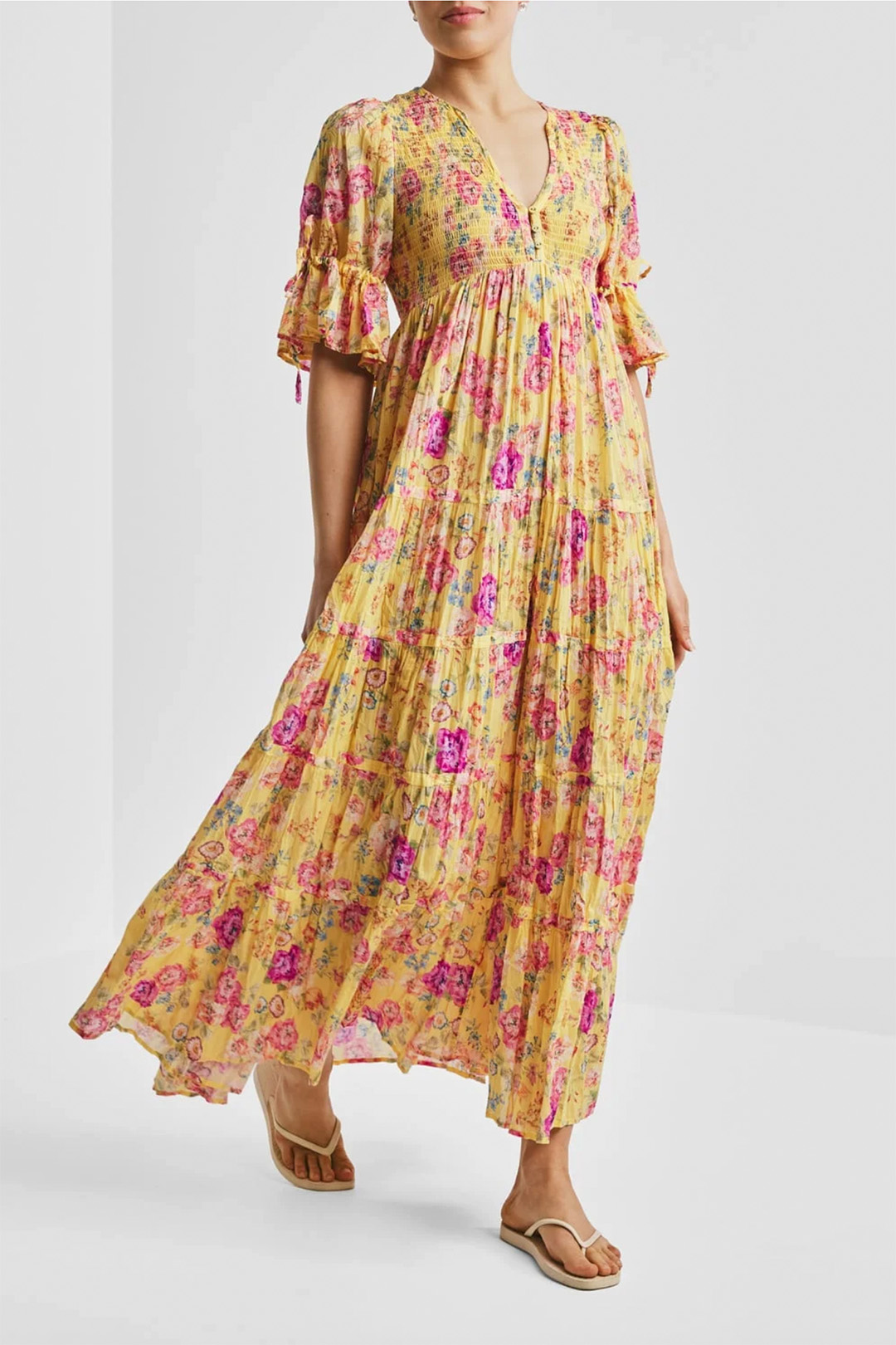 ByTimo twisted maxi dress daylight blossom