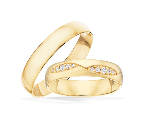 Vielsesringe med diamanter - Scrouples