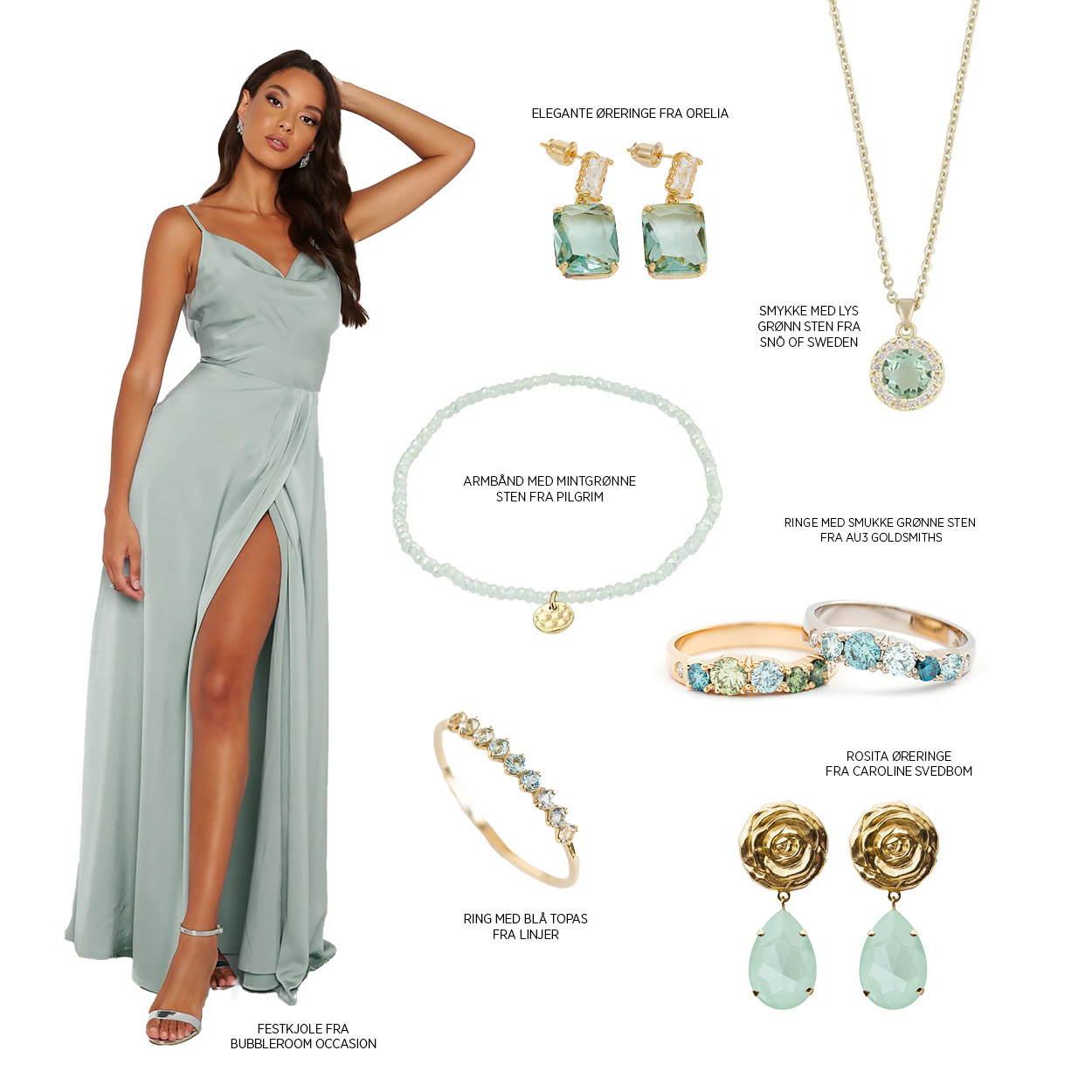 Tre looks til bryllupsgæsten - Mint Tre looks til bryllupsgæsten - Mint