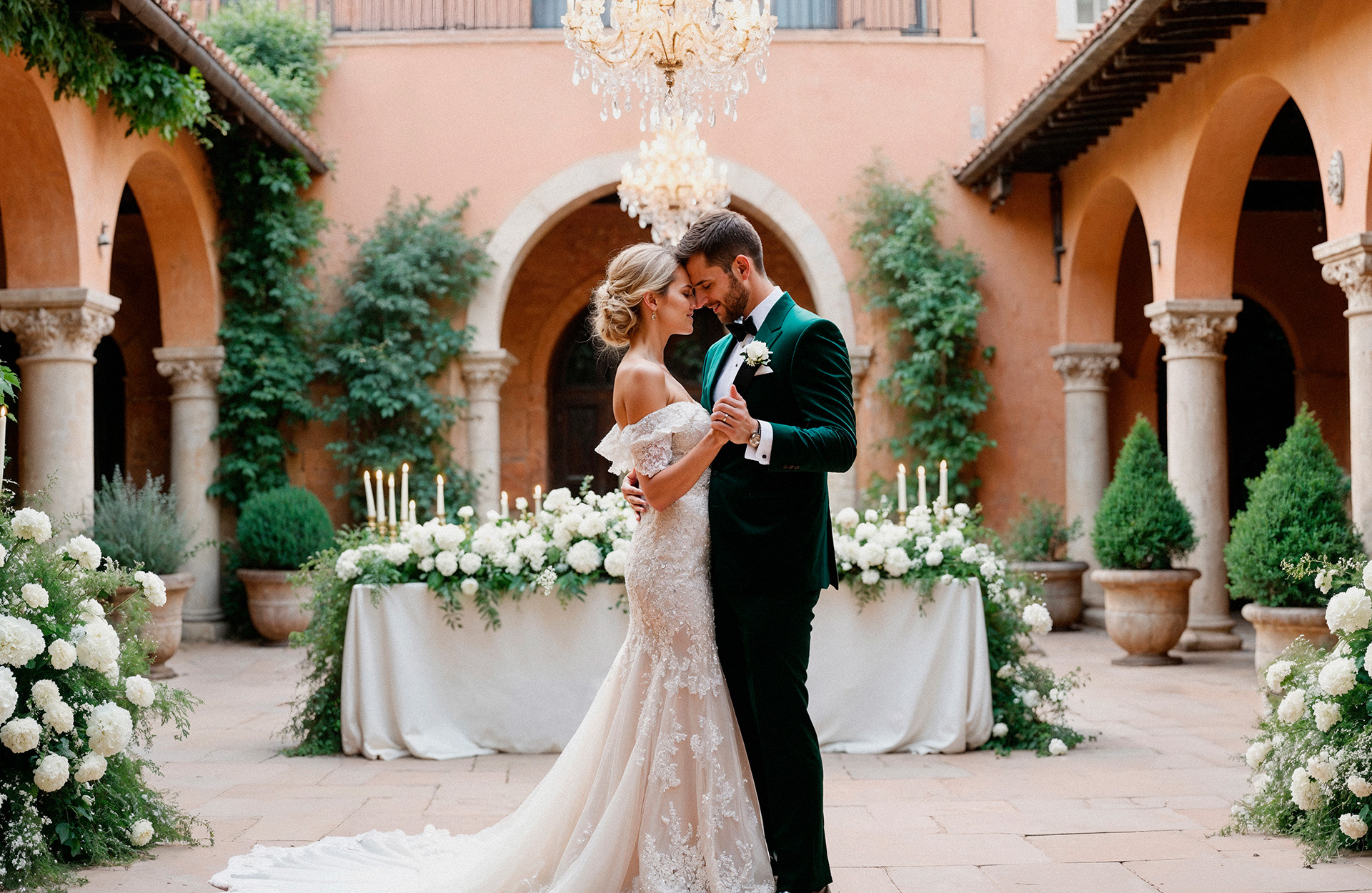 Bryllup - fire forskellige outfits Bryllup - fire forskellige outfits