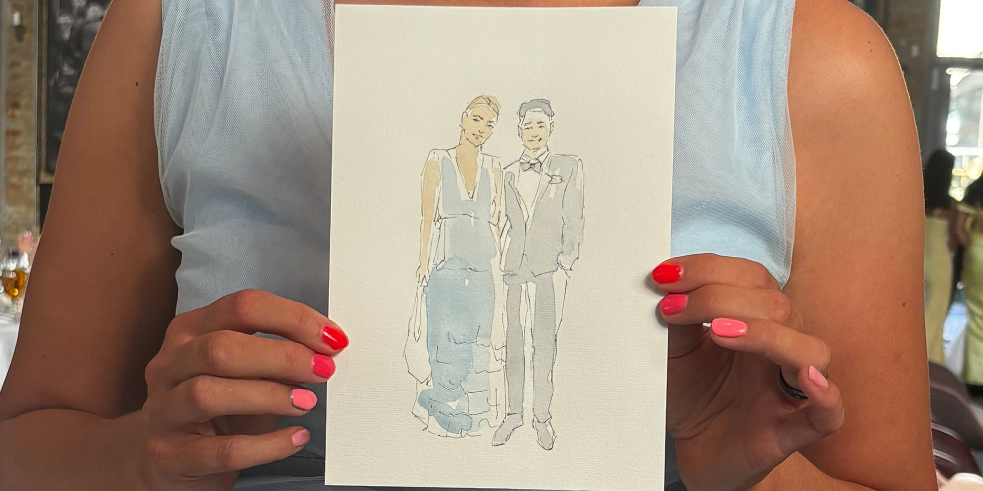 Bryllupskunstneren - Live wedding painting