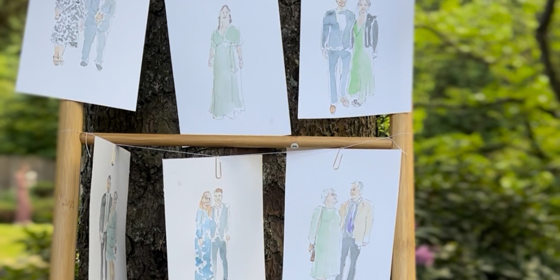 Bryllupskunstneren - Live wedding painting