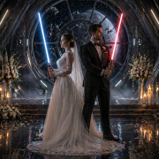 Star wars bryllup - AI